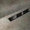 Dynamic Way douchegoot 80x7cm met flens + filter zwart glas